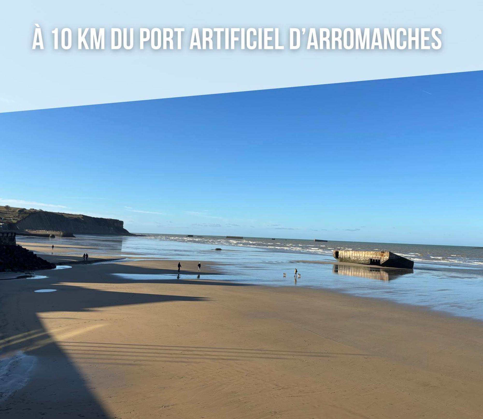Nid De Pie Grand Duplex Lumineux Cadre Verdoyant Calme A 5 Mn De La Mer Pres Port En Bessin, Bayeux, Omaha Beach, Commes Zewnętrze zdjęcie